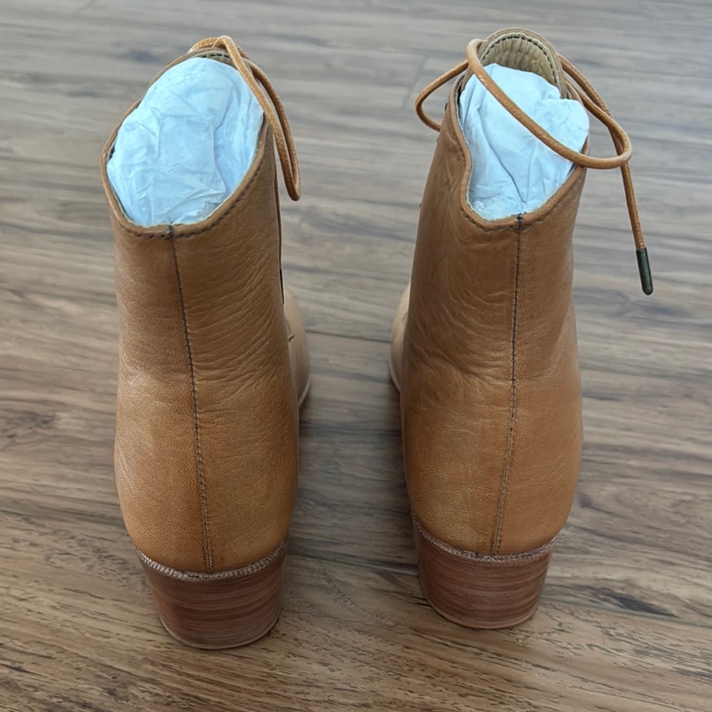Christy Dawn Tan Ankle Boots - Picture 5 of 6